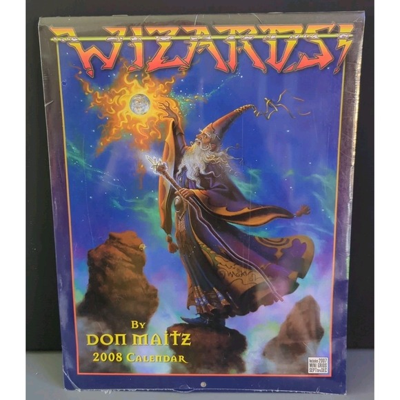 mark. Other - New Wizards 2008 Calendar By Don Maitz Sealed Tide Mark